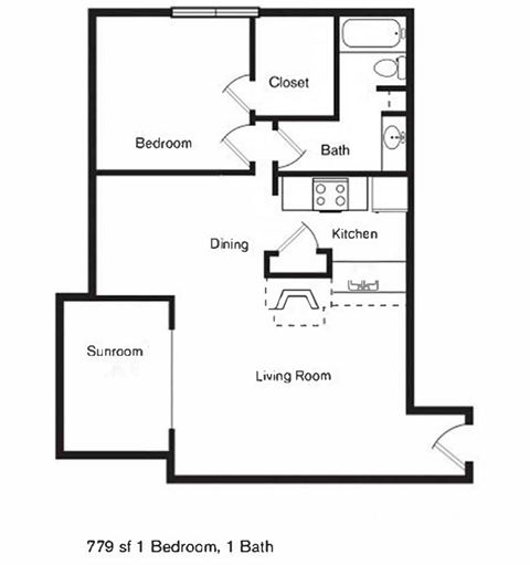 A3 Floor Plan at Century Park, Texas